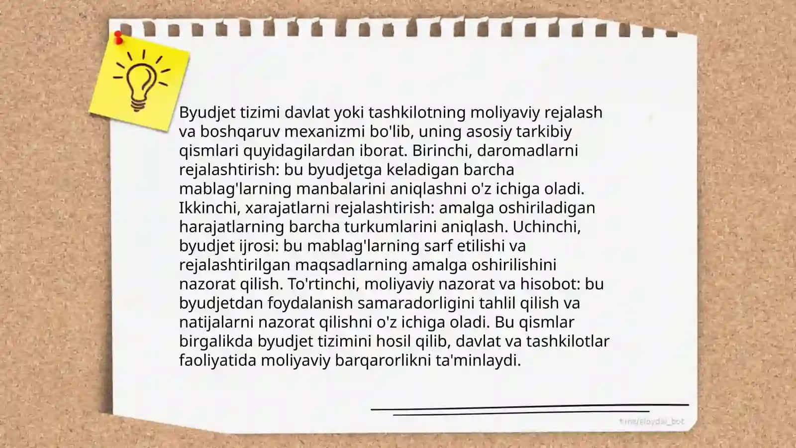 O'zbekiston Respublikasining moliya tizimi 4