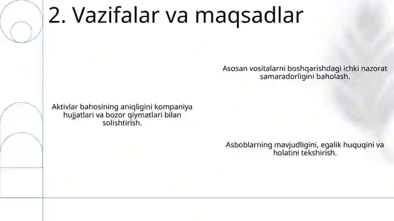 Asosiy vositalari auditi 4