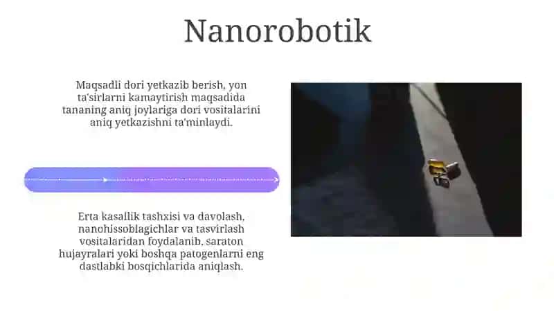 Tibbiyotda nanotexnologiyalarni qoʻllash sohalari 4