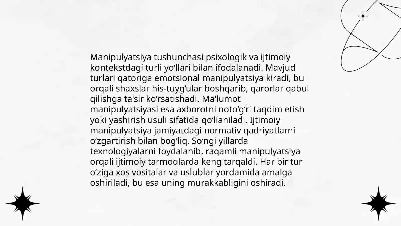 Muloqot pozitsiyalari va manipulyatsiya 4