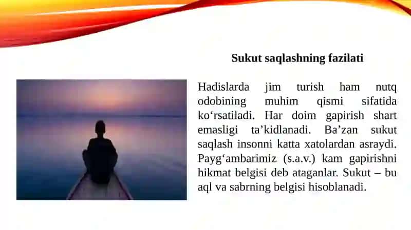 Hadislarda nutq odobi 4