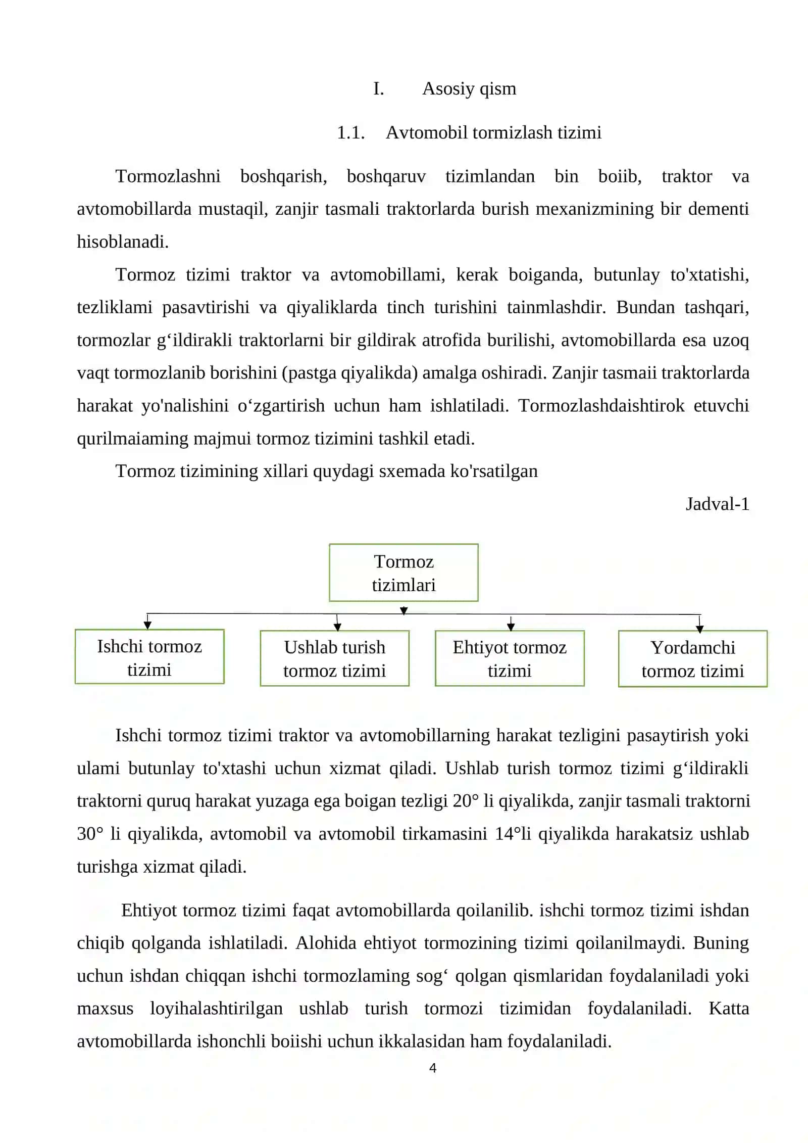 Tormoz kolodka mahsulotlarini sertifikatlashtirish tartibini ishlab chiqish 4