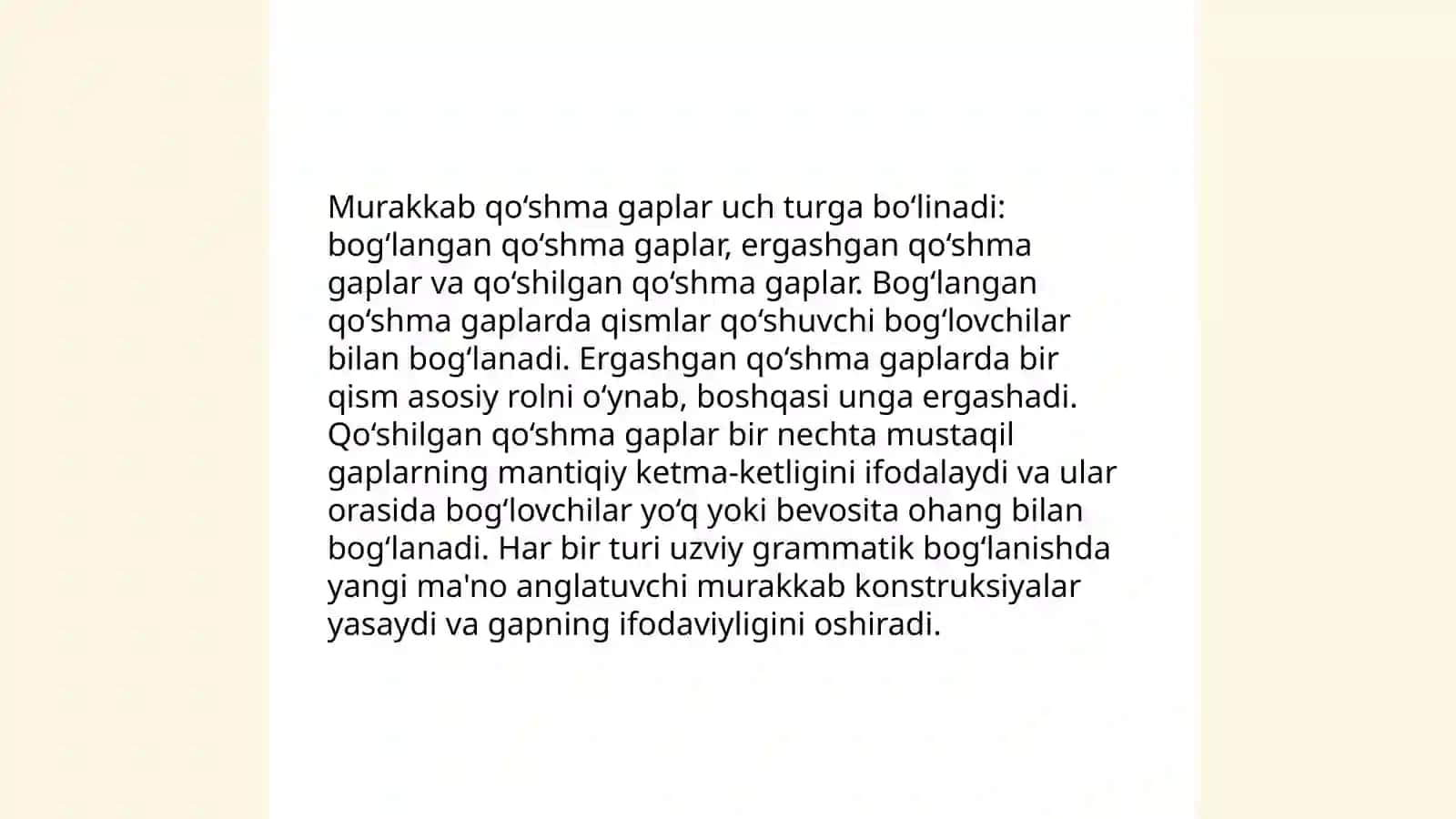 Ergash gapli qòshma gaplar 4
