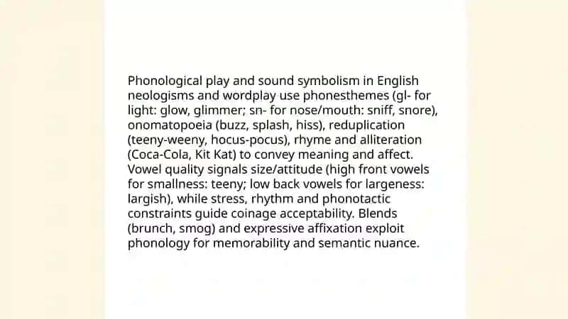 Stylistic Analysis of Neologisms and Wordplay 4