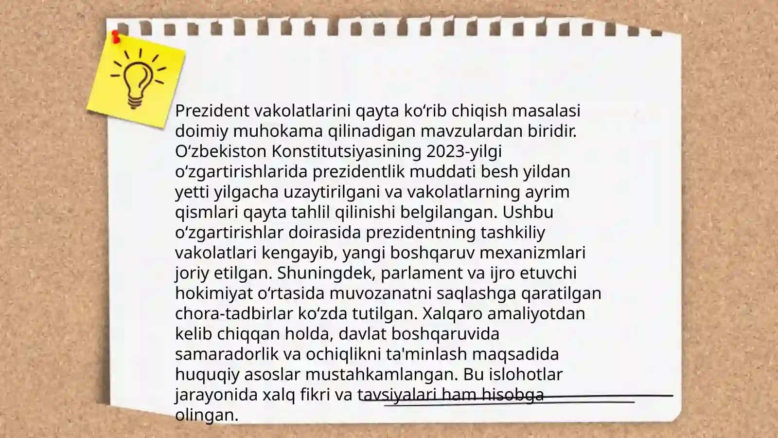 O’zbekiston Respublikasi Konstitutsiyasiga kiritilgan o’zgartishlar 4