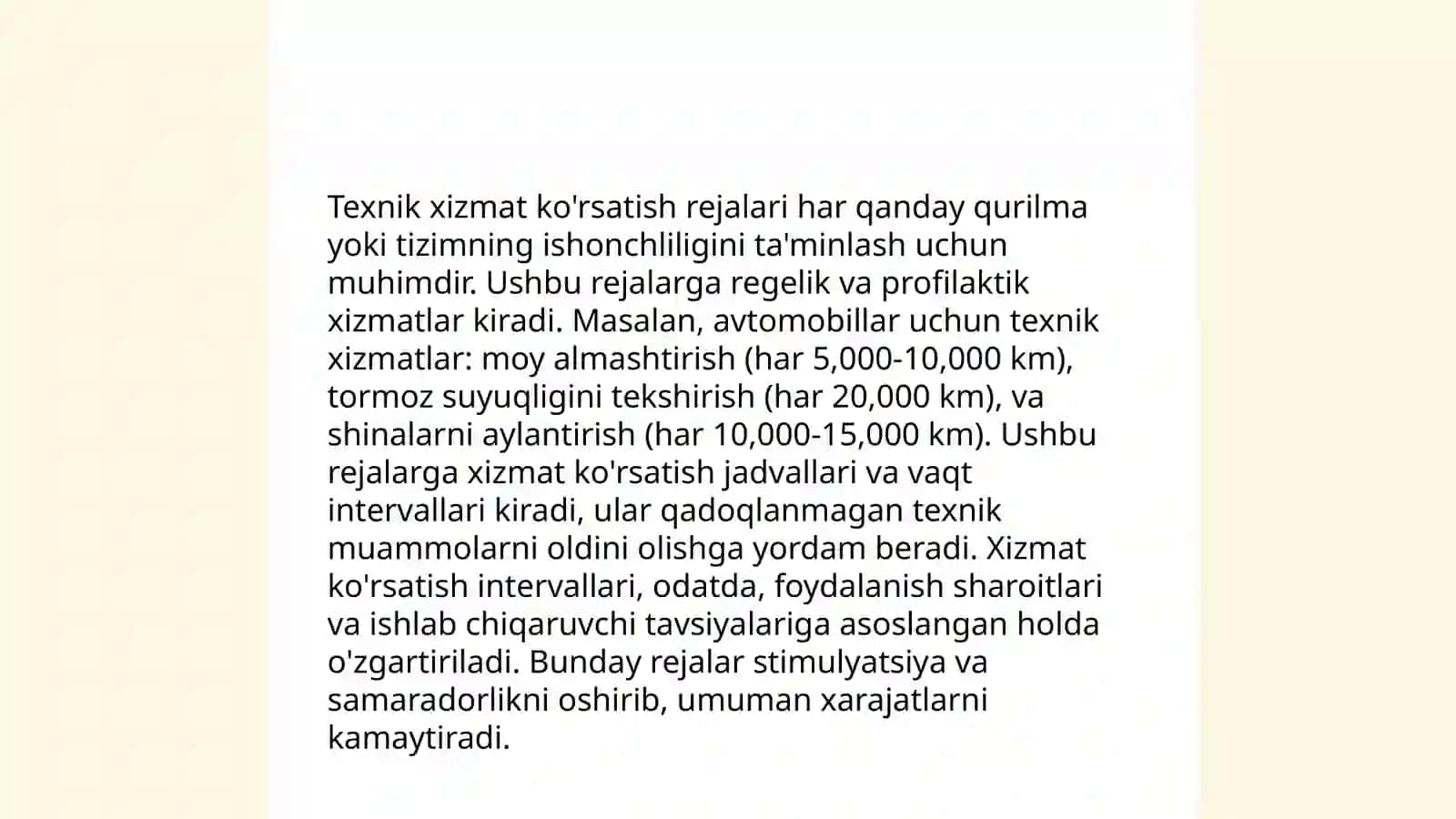 Kuzatish qurilmalariga xizmat kursatish turlari va ularni bajarish tartibi 4
