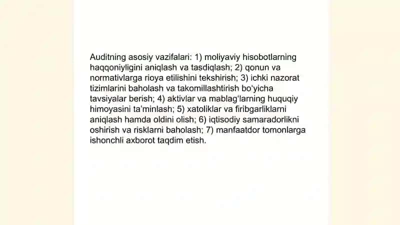 Auditga umumiy tavsif 4