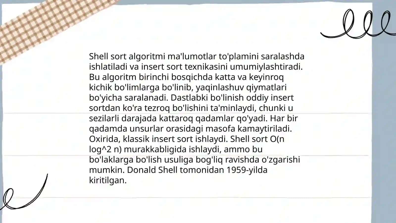 Shell sort algoritmi 4