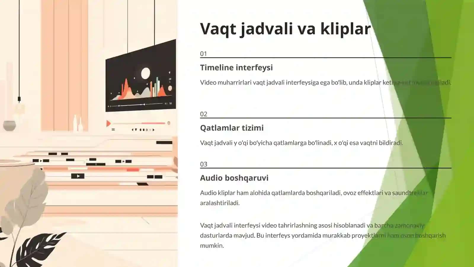 Video tahrirlash dasturiy taʼminoti: Asosiy tushunchalar va imkoniyatlar 4