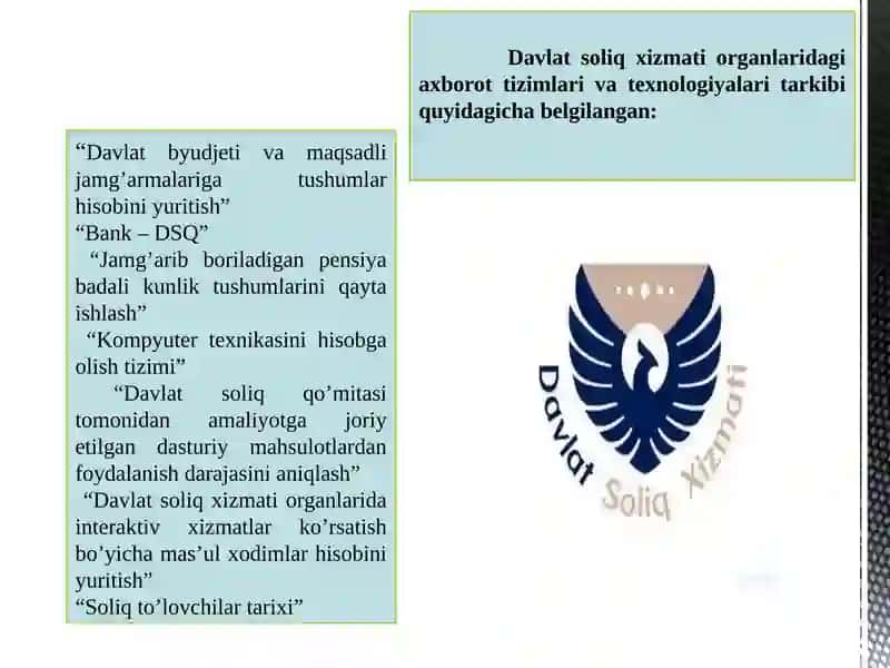 Davlatsoliq organlari dojoriy etilgan dasturiy mahsullar 4