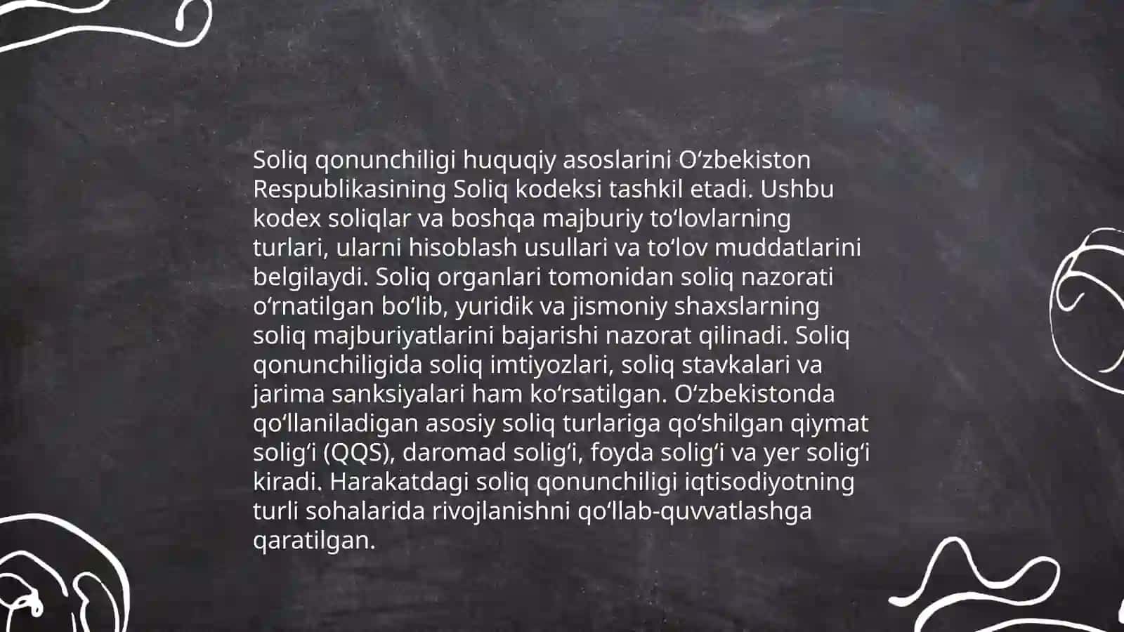 Soliq siyosatining huquqiy asoslari va xususiyatlari 4