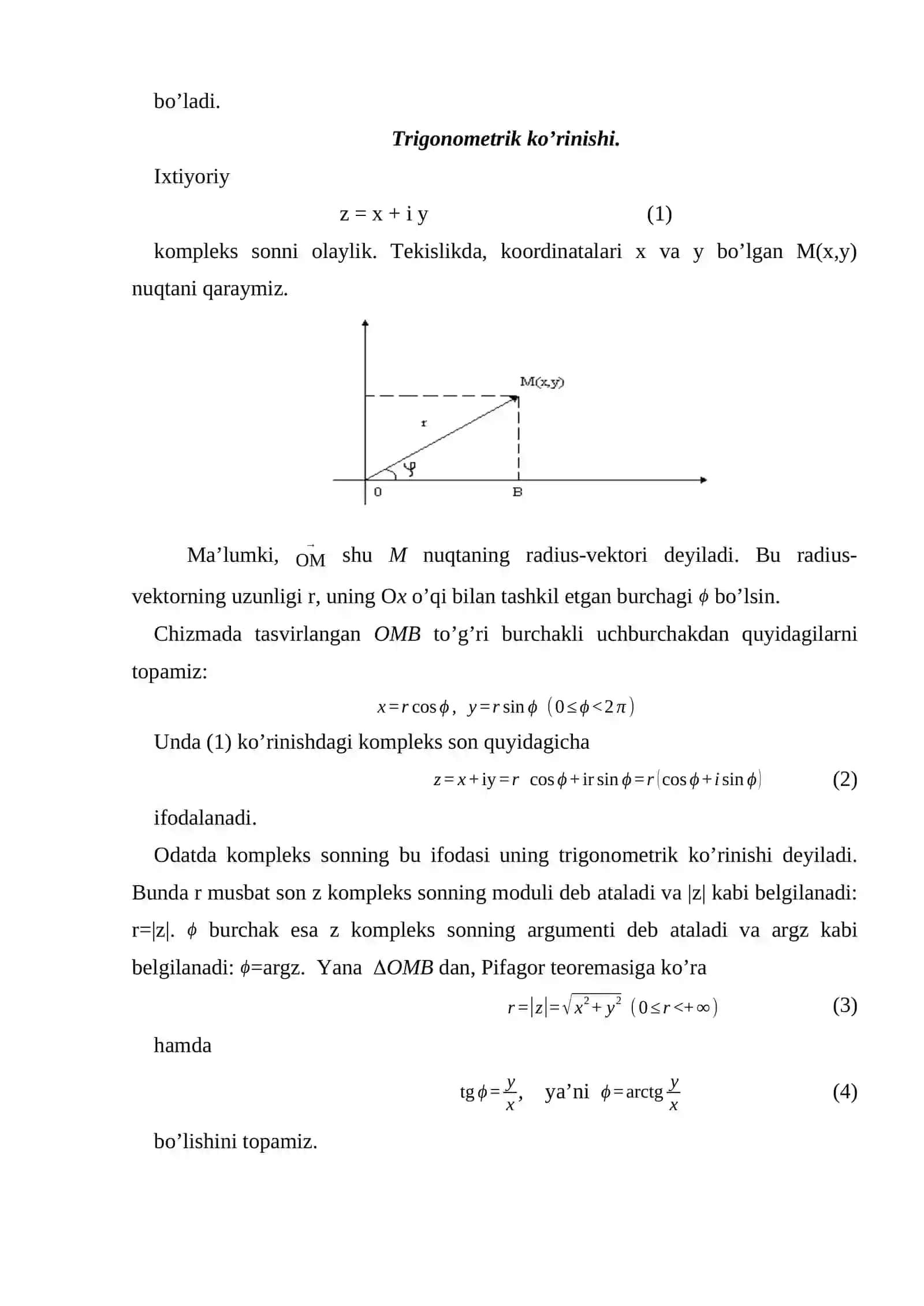 Kompleks sonlar 4