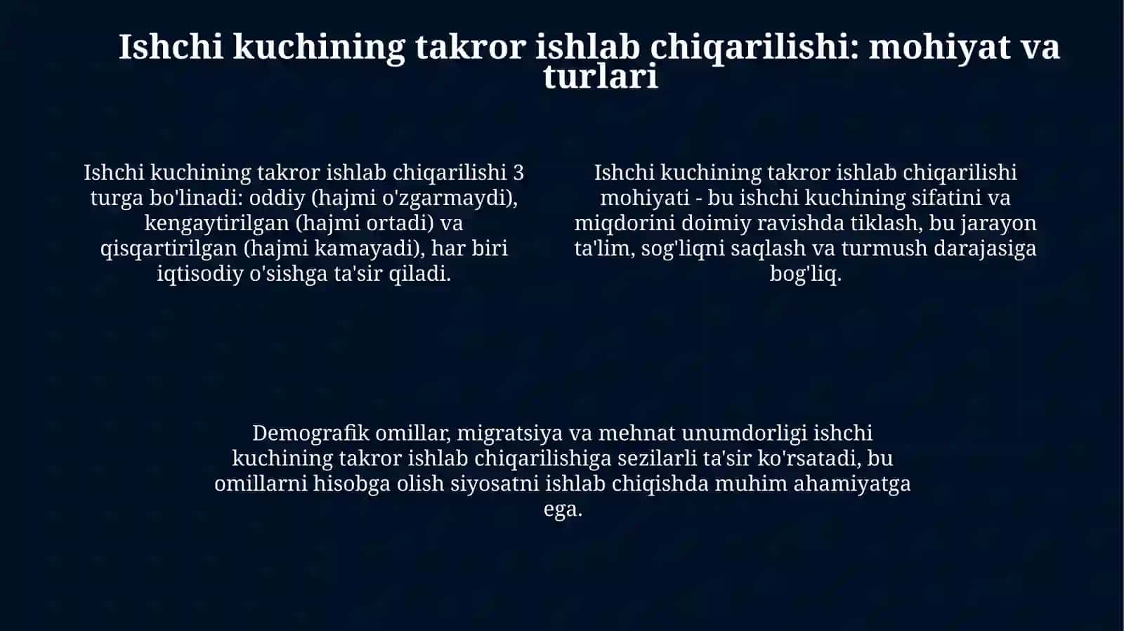 Yalpi ishchi kuchi va uni takror ishlab chiqarish 4