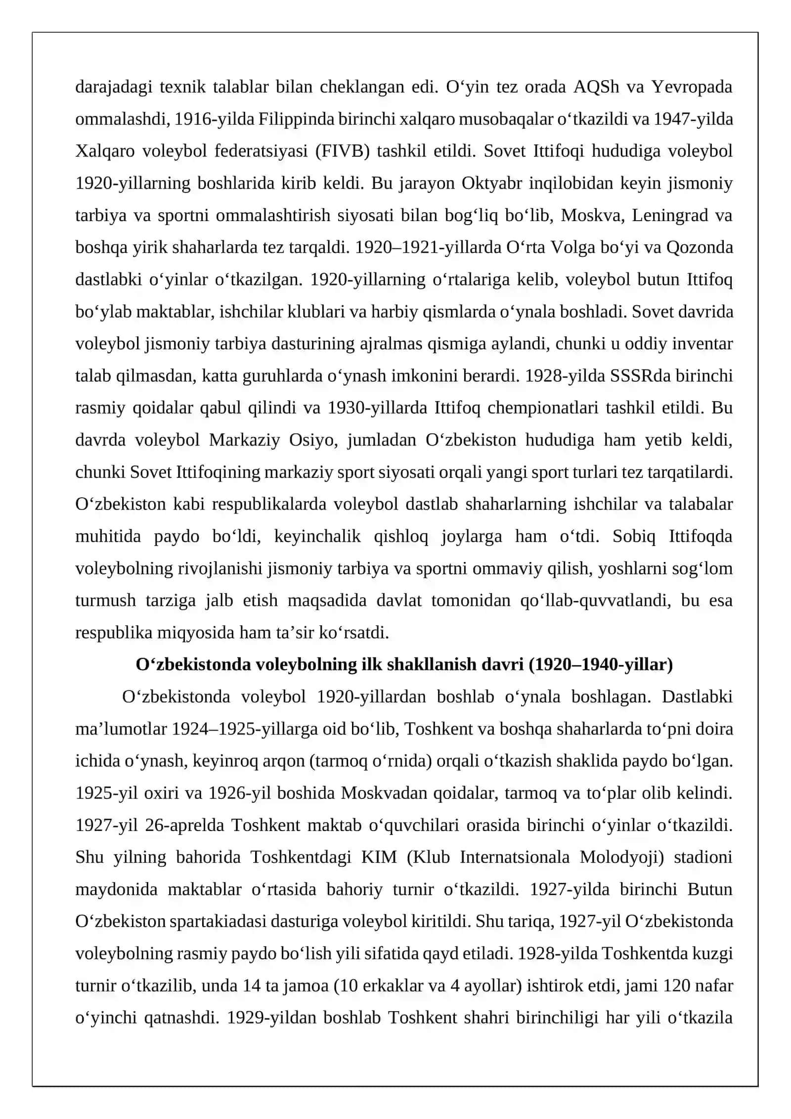 O‘zbekistonda voleybolning rivojlanish tarixi 4