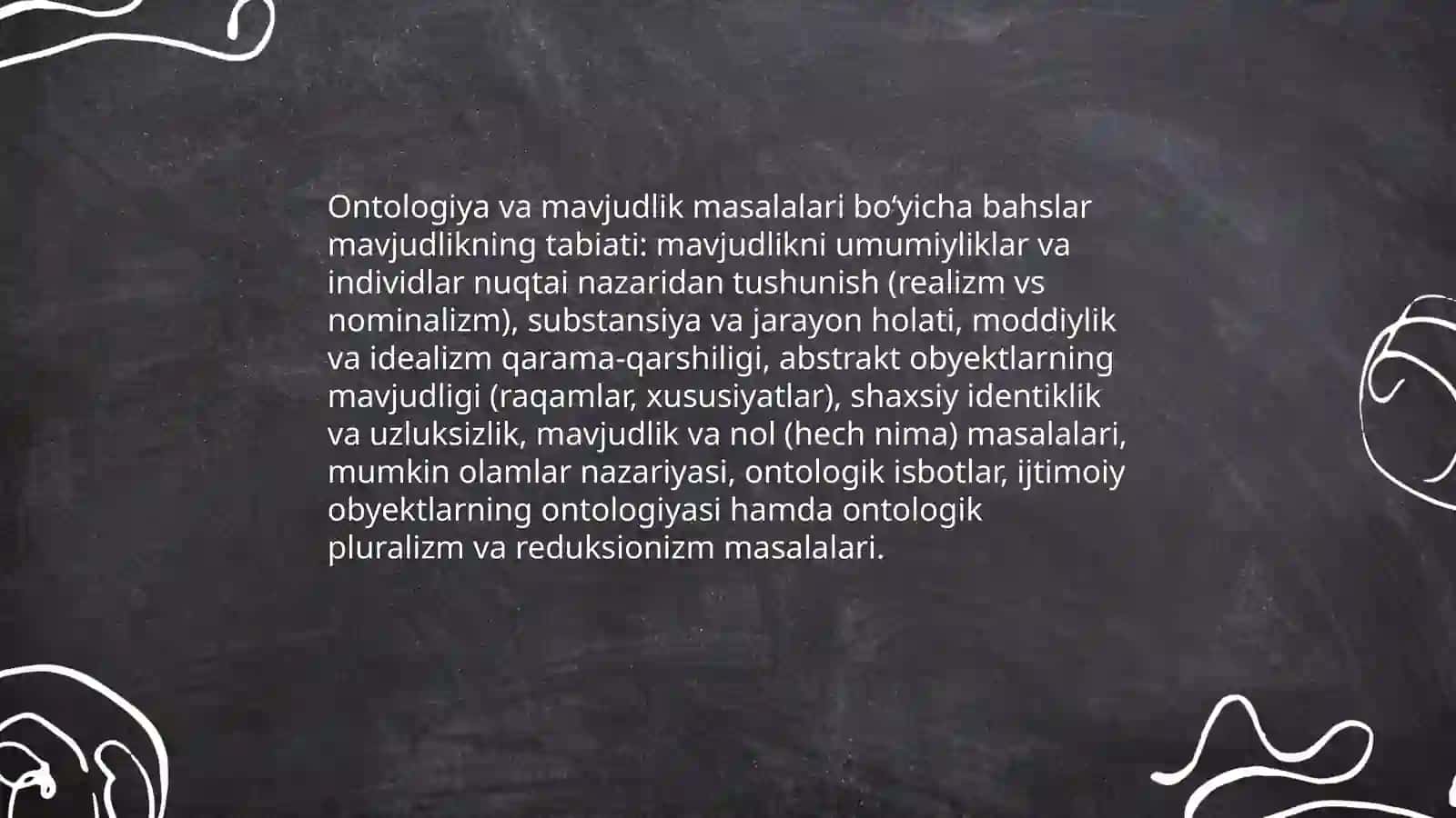 Falsafaning bahs mavzulari ularning xilma-xilligi 4