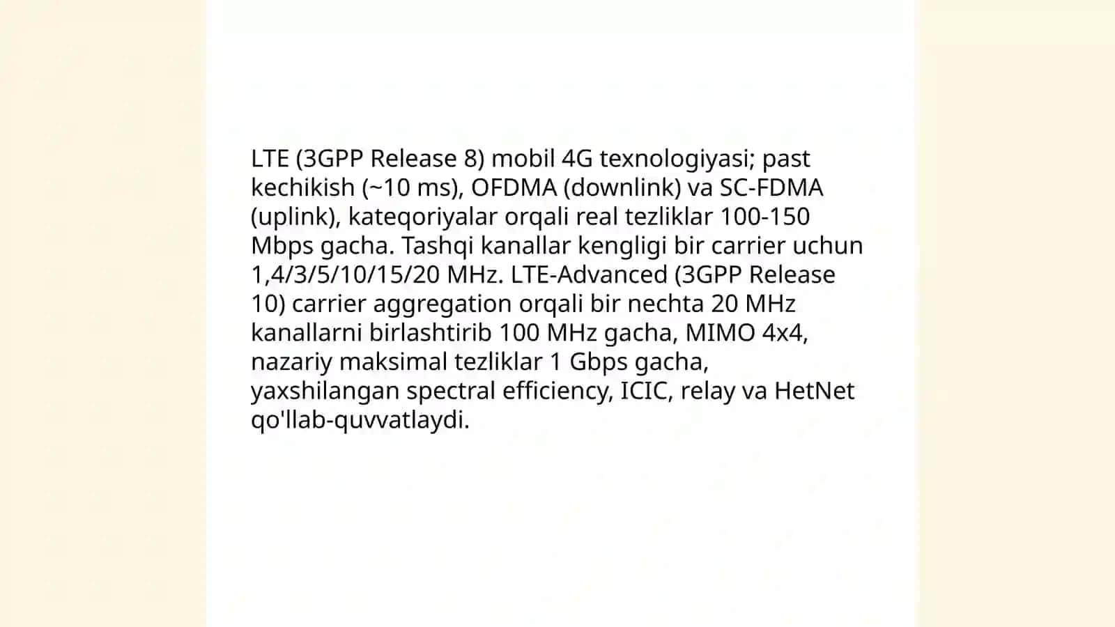 Mobil internet texnologiyalari 4