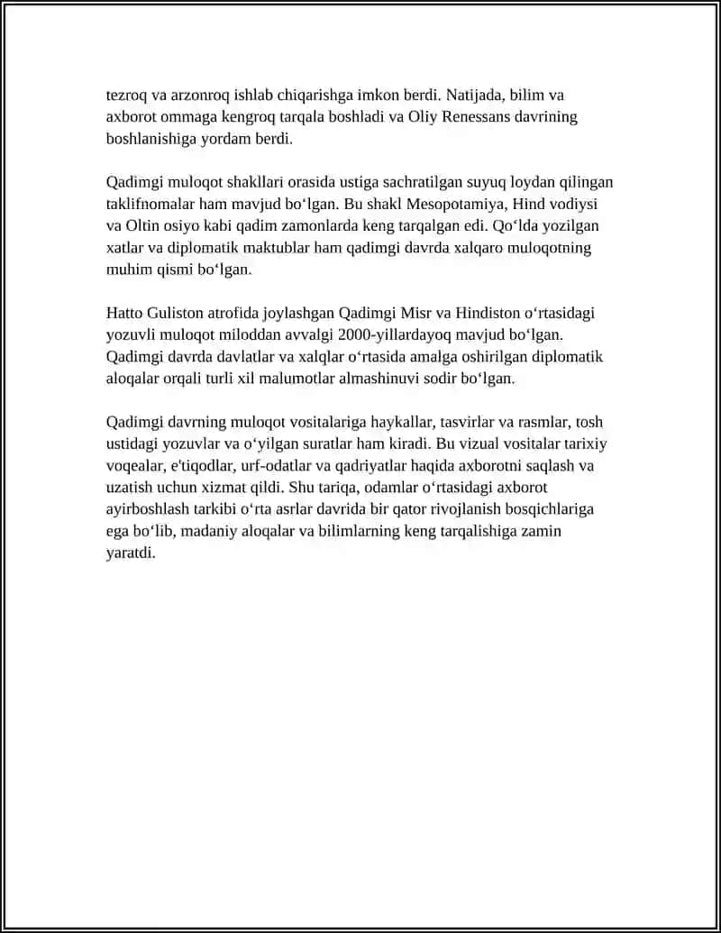MEDIA VOSITALARINING RIVOJLANISH TARIXI 4
