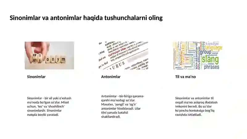 Leksikologiya va uning bo'limlari 4