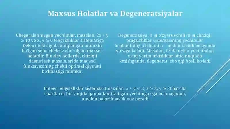 Chiziqli tengsizliklar sistemasi 4