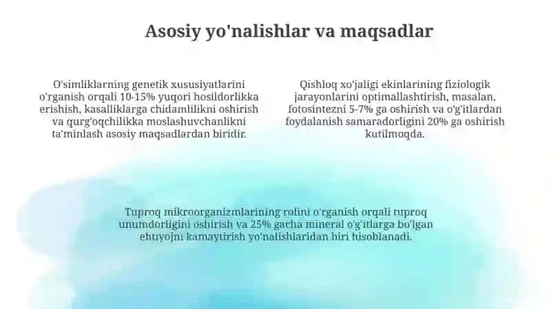 Biologik asoslari: Ta'rif va ahamiyat 4