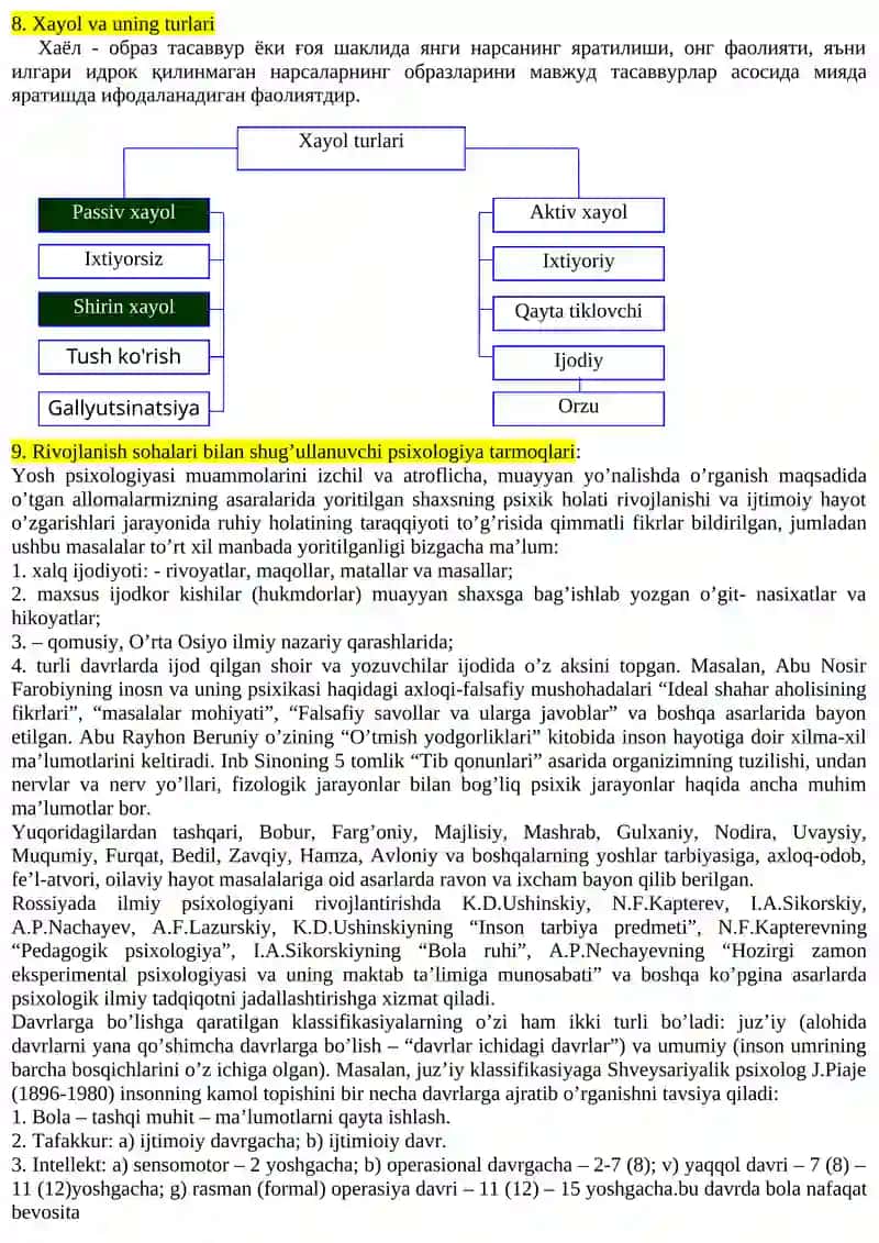 Psixologiya fanining predmeti, maqsadi va vazifalari 4