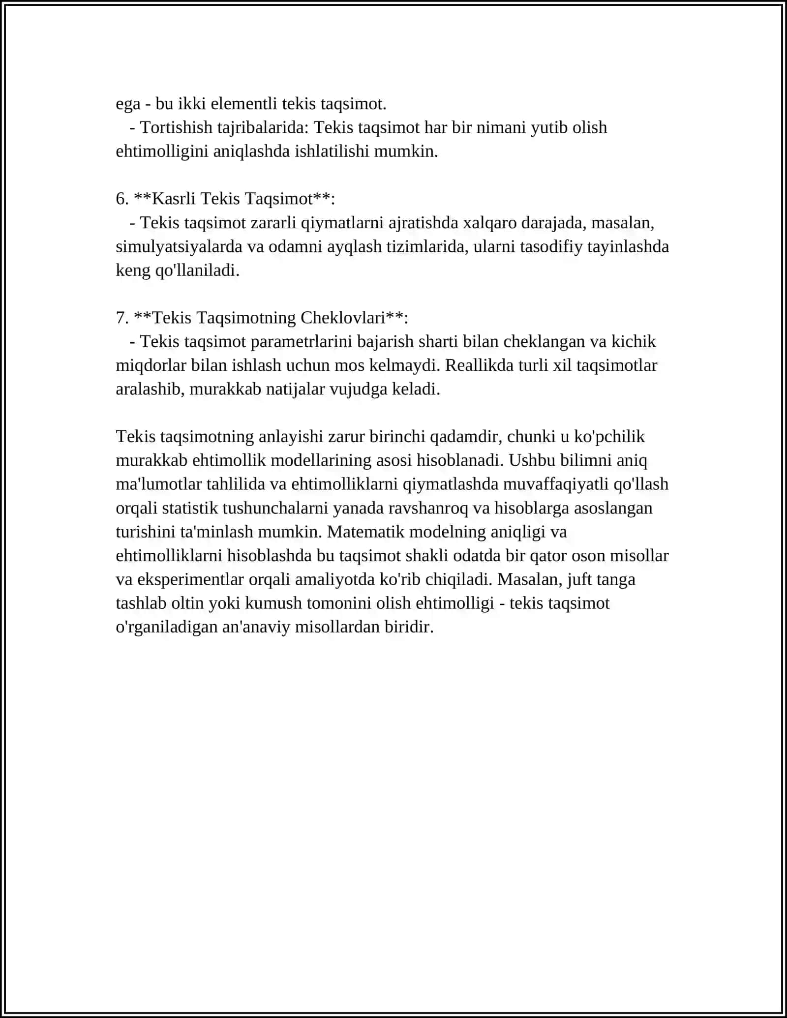 TEKIS TAQSIMOT 4