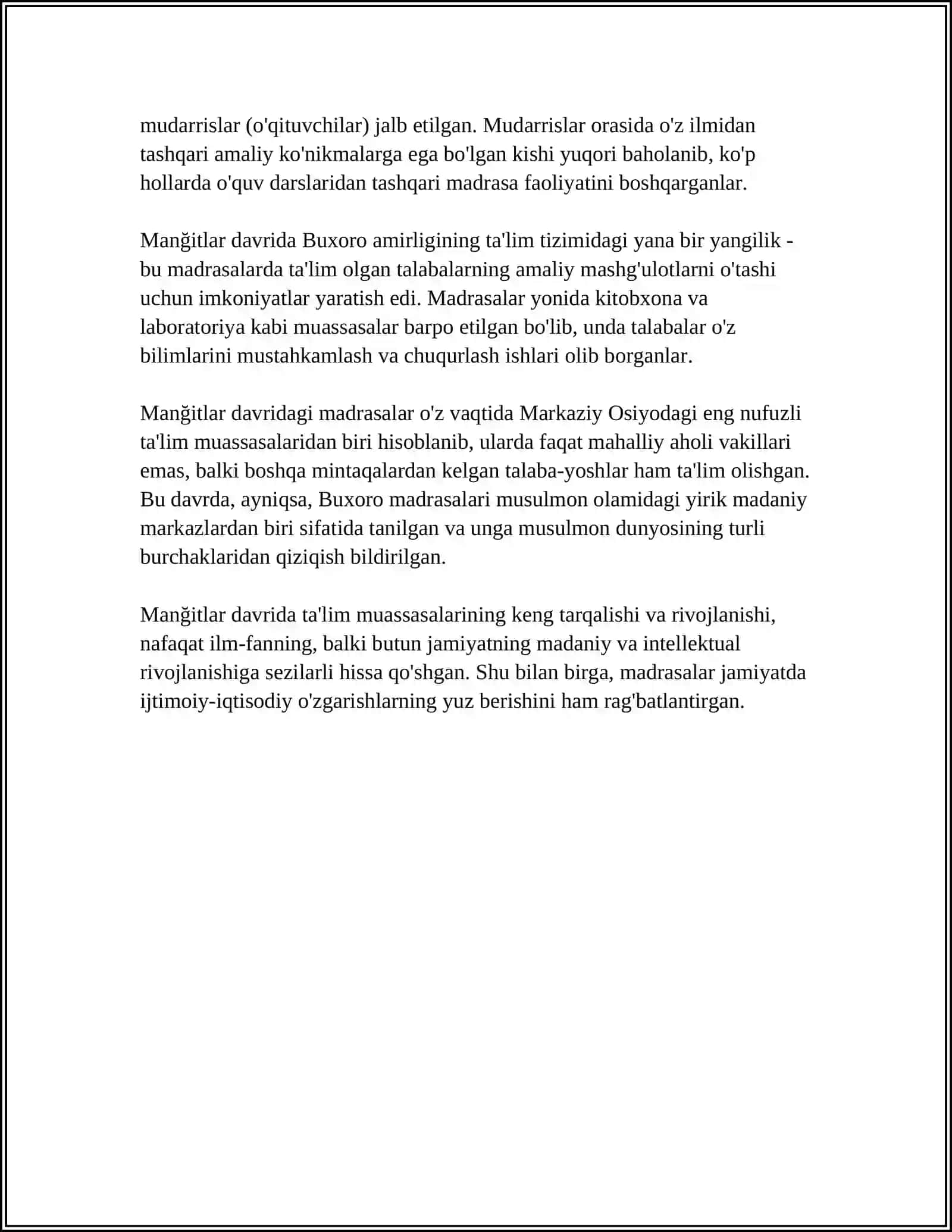 MANĞITLAR DAVRIDA ILM-FAN VA MADANIYAT 4