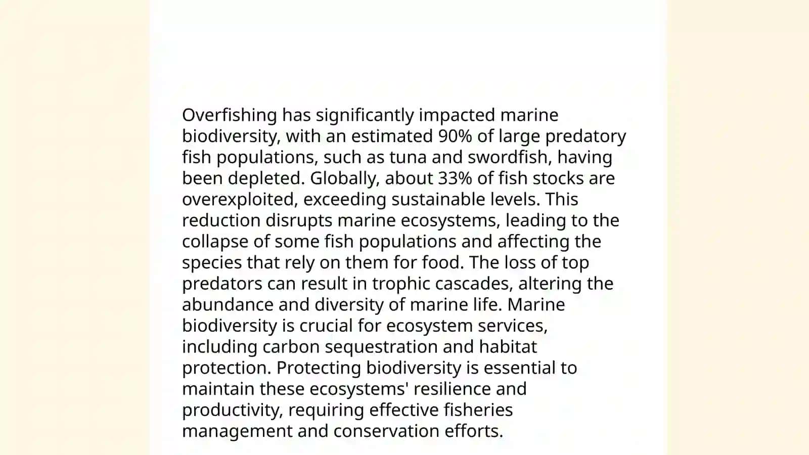 Saving the oceans (writing) 4