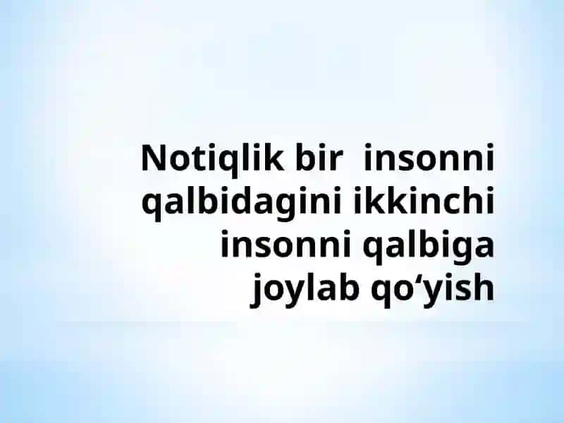 Nutq texnikasi va notiqlik madaniyati 4