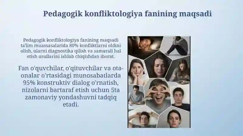 Pedagogik konfliktologiya fanining obyekti maqsadi va vazifalari 4