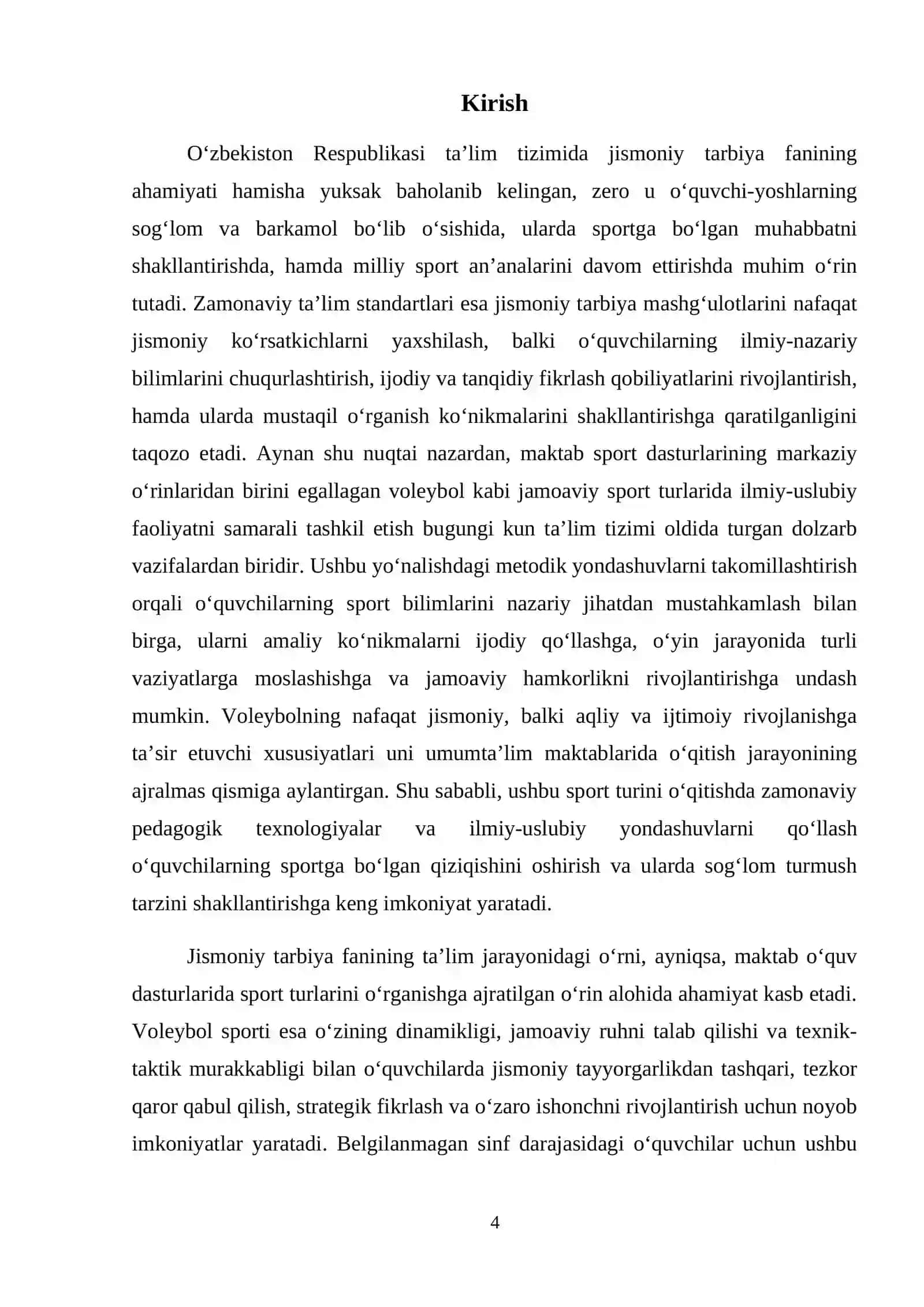Tanlangan sport turida ilmiy uslubiy faoliyat (voleybol sport turi) 4
