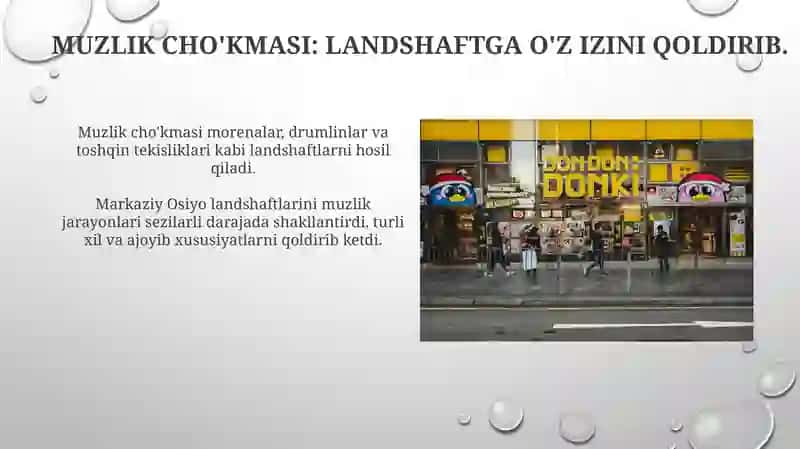 Muzlik jarayonlari va ularning o'rta osiyo landshaftlarini shakllantirishdagi roli 4