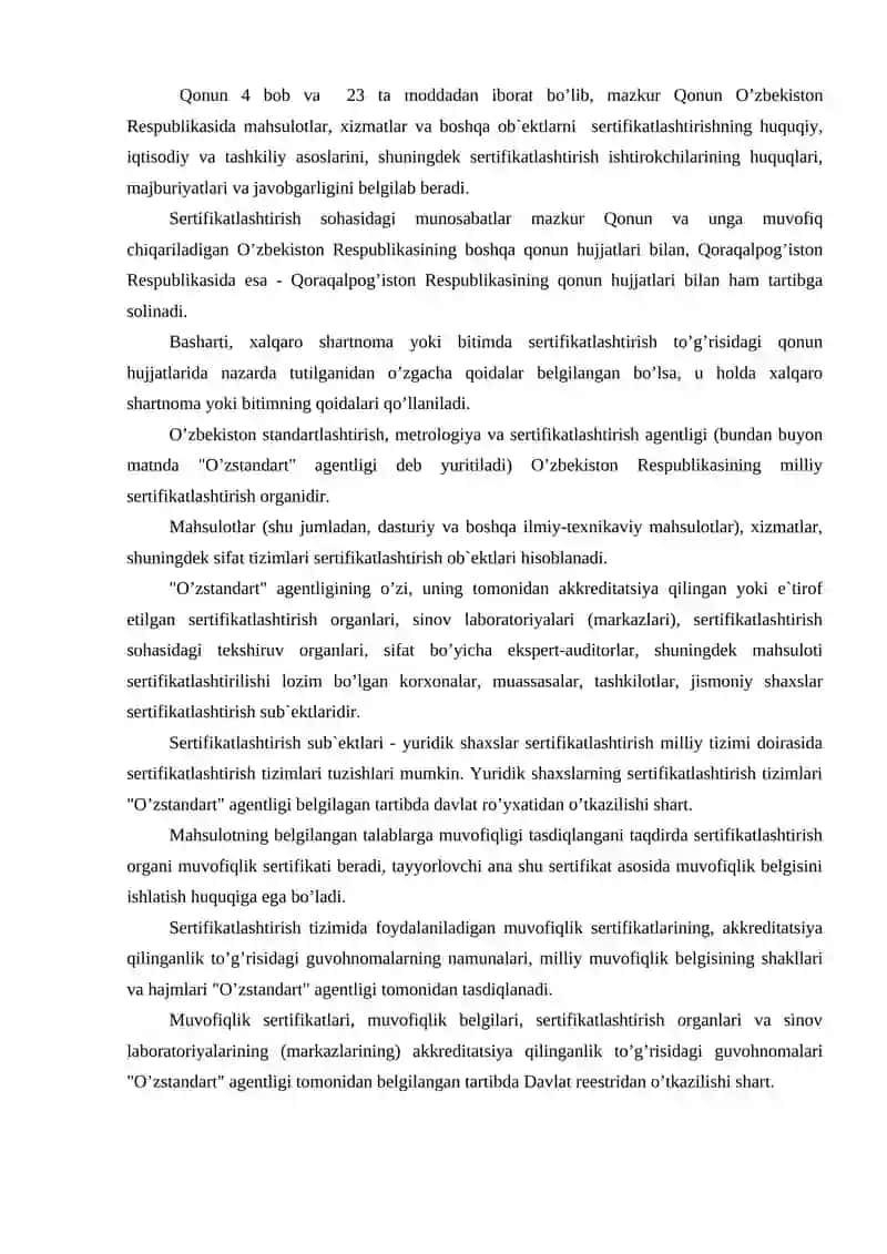MAVZU. SERTIFIKATLASHTIRISHNING AHAMIYATI 4
