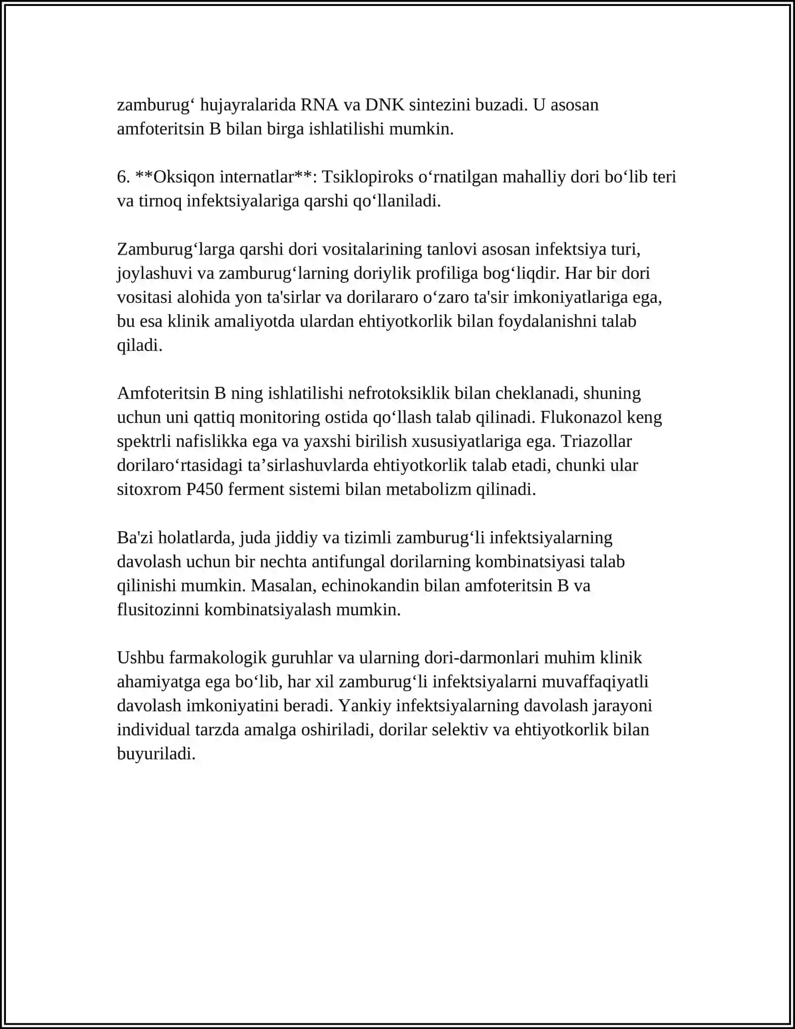 ZAMBURUGʻLARGA QARSHI DORI VOSITALARINING KLINIK FARMAKOLOGIYASI 4