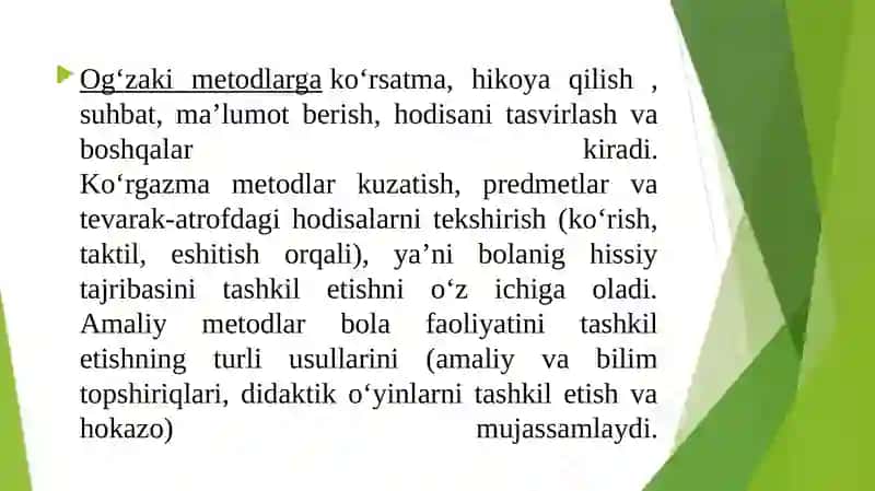 AQLI ZAIF BOLALAR BILAN OLIB BORILADIGAN KORREKSION – TARBIYAVIY ISH TAMOYILLARI, ULARNI TASHKIL ETISH SHAKLLARI VA METODLARI 4