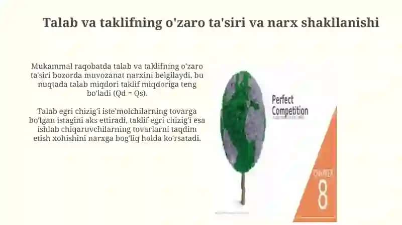 Mukammal raqobatli bozorda foydani maksimallashtirish va uzoq muddatli ishlab chiqarish qarorlari 4