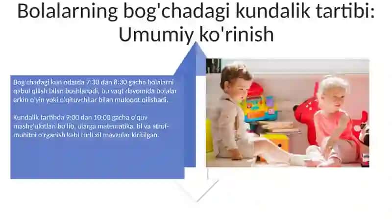 MTTda ilk yoshdagi bolalar kun tartibi 4