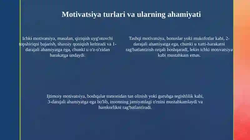 Motivatsiya va motiv muammosi 4