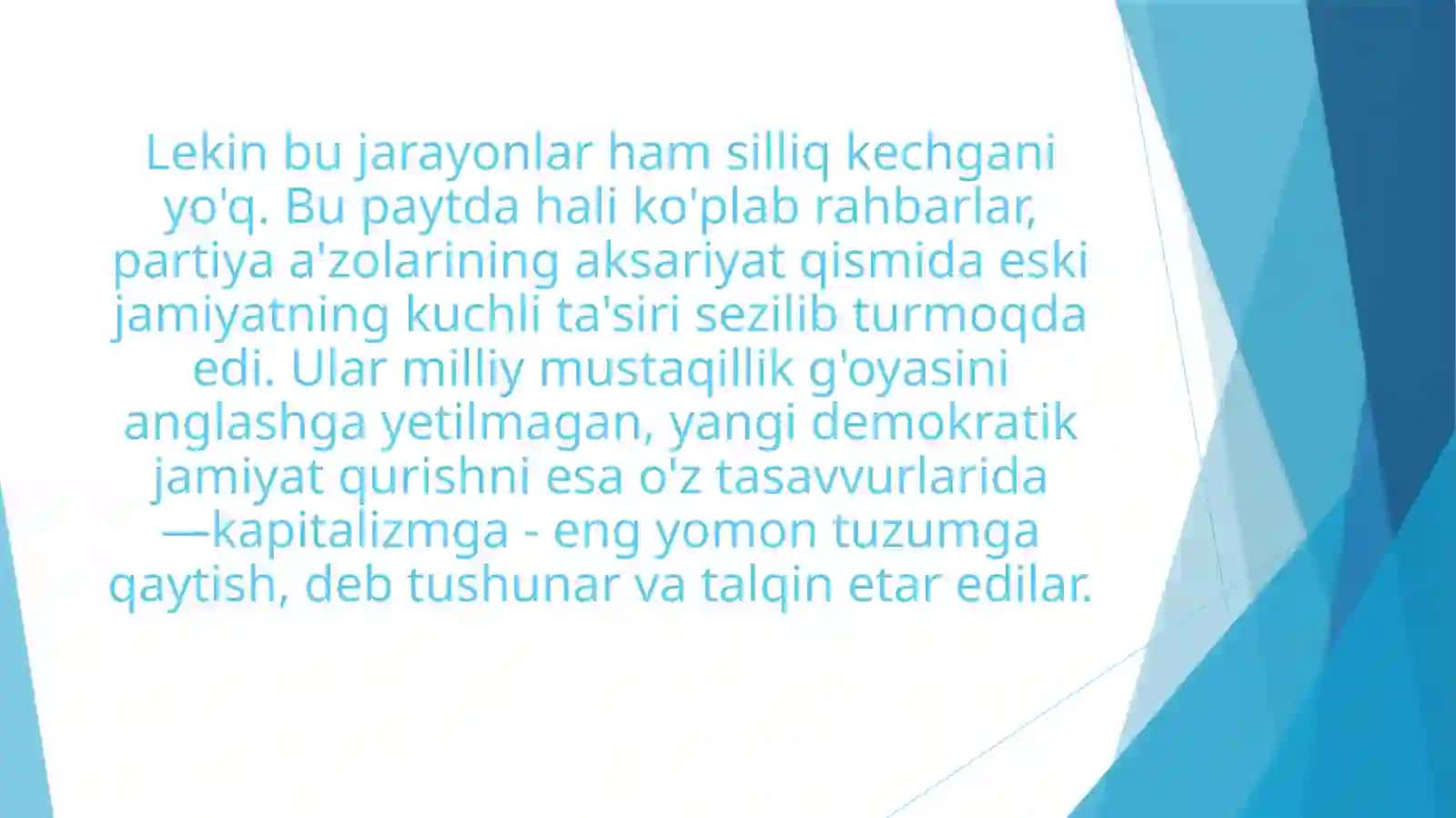 Mustaqil O'zbekiston Respublikasini tashkil topishi va uning tarixiy ahamiyati 4