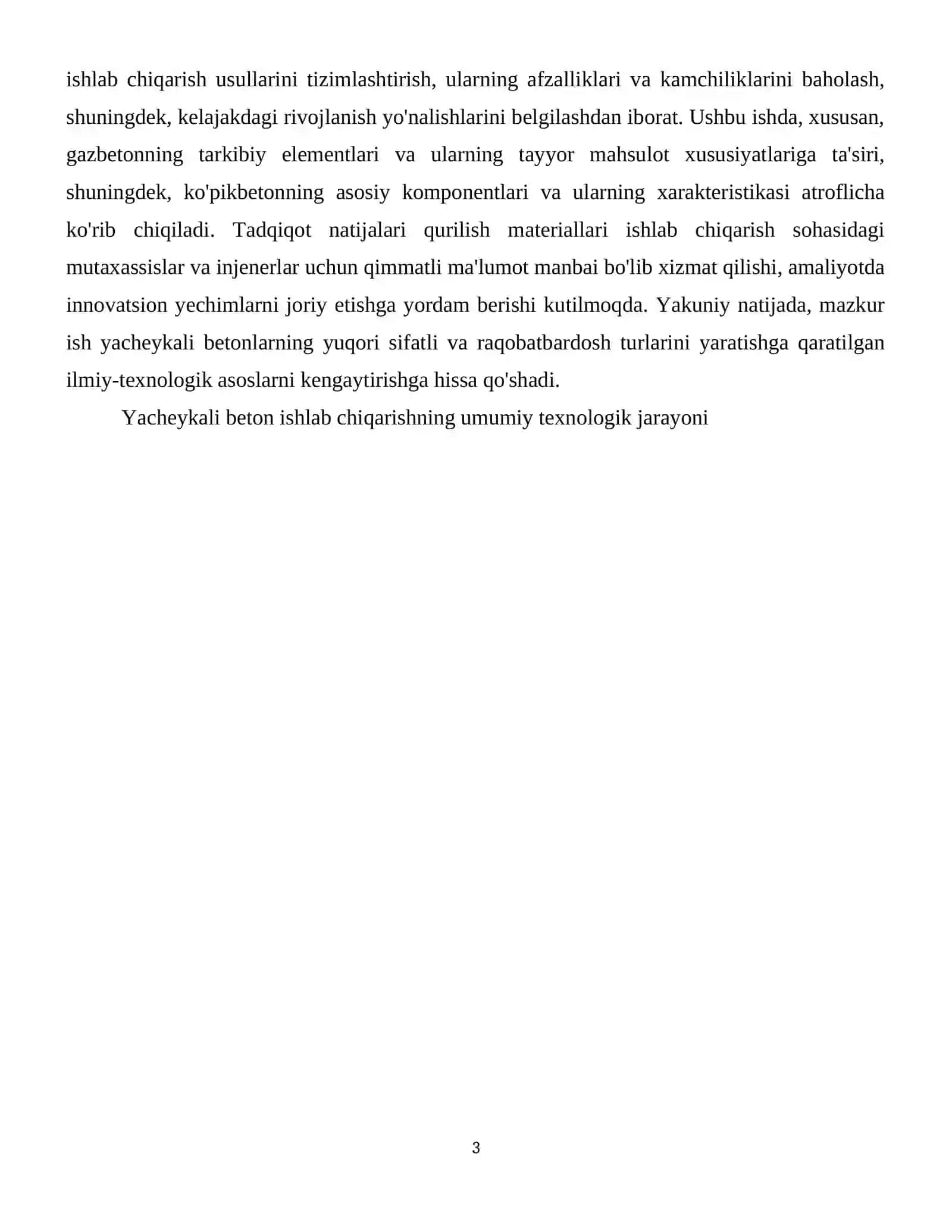 Yacheykali- gazbeton va koʻpikbeton tayyorlashning innavatsion texnalogiyalari 4