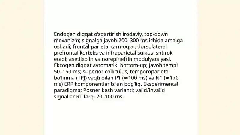 Diqqatning kochuvchanligi va taqsimlanishini o'rganish 4
