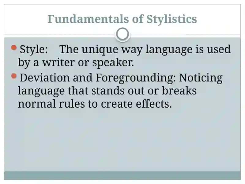 Introduction to stylistics. Fundamentals of stylistics 4