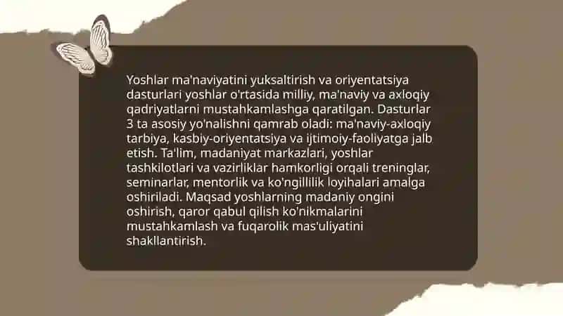 Yangi O‘zbekistonda amalga oshirilayotgan ma‘naviy o‘zgarishlar 4