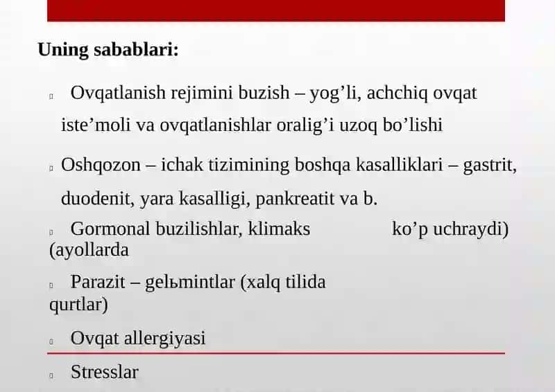 Oʼt Yoʼllari Diskineziyasi 4