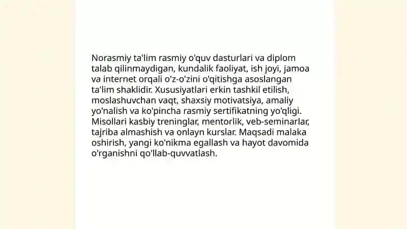 Ta'lim olganlikni tashxis etish. Iqtidorli o'quvchilarni o'qitish 4