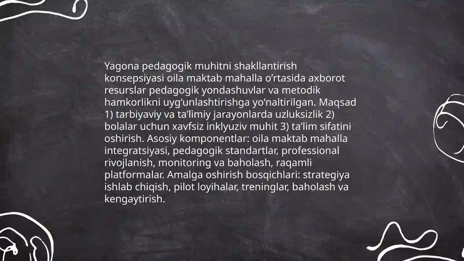 Oila - maktab-mahalla hamkorligi, bola tarbiyasida yagona pedagogik muhitni shakllantirish Rahimova Odina 4