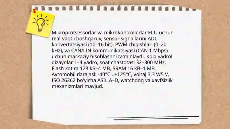 Zamonaviy avtomobillarni elektron boshqarish bloki 4