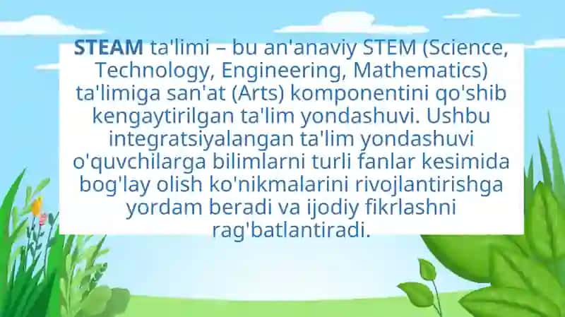 Maktabgacha ta'limda STEAM ta'lim texnologiyasi 4