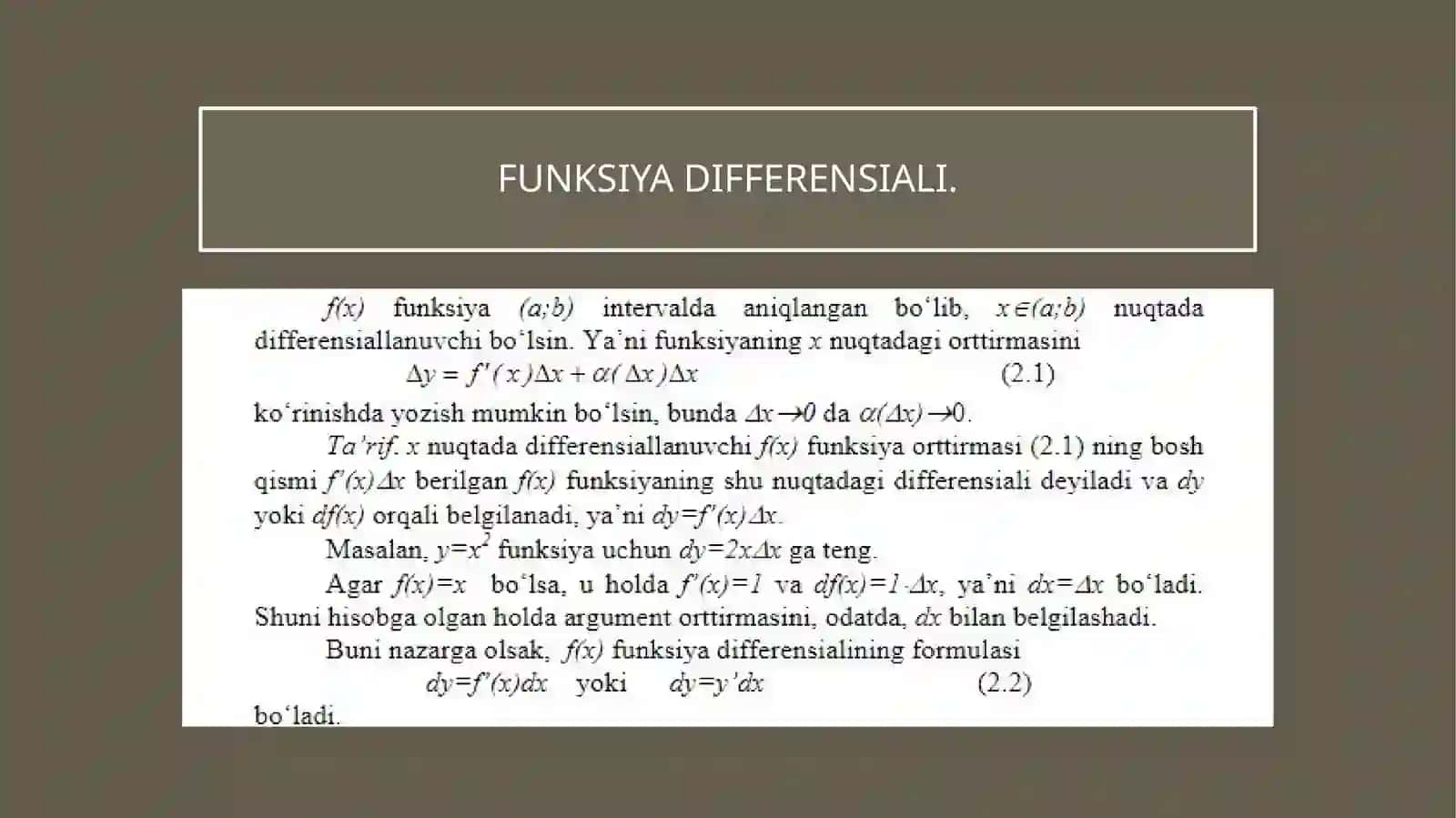 Xayitov IqboljonNINGoliy matematikafanidantayyorlagantaqdimot 4