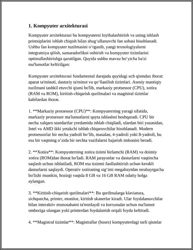 ZAMONAVIY AXBOROT TEXNOLOGIYALARINING TEXNIK TA'MINOTI 4